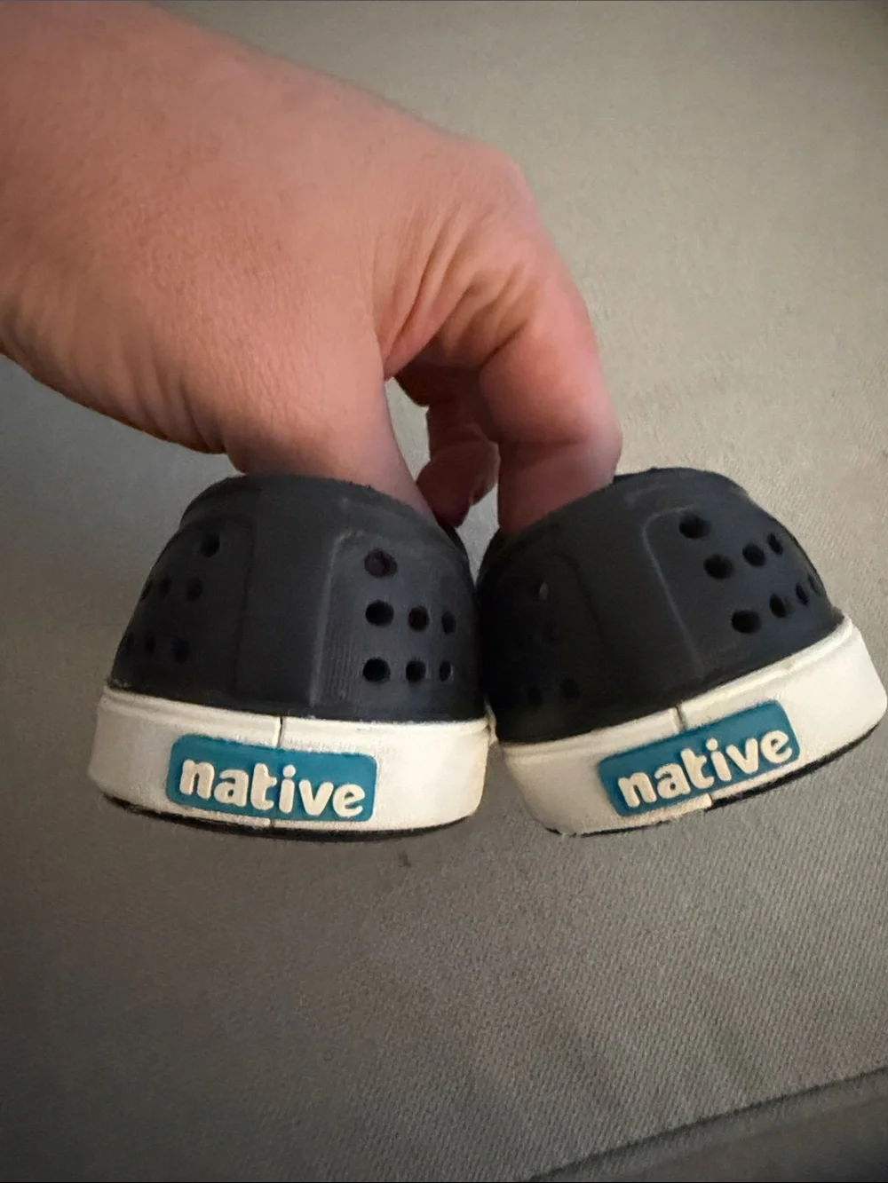 Native Shoes Kids Black Clogs- Size 5